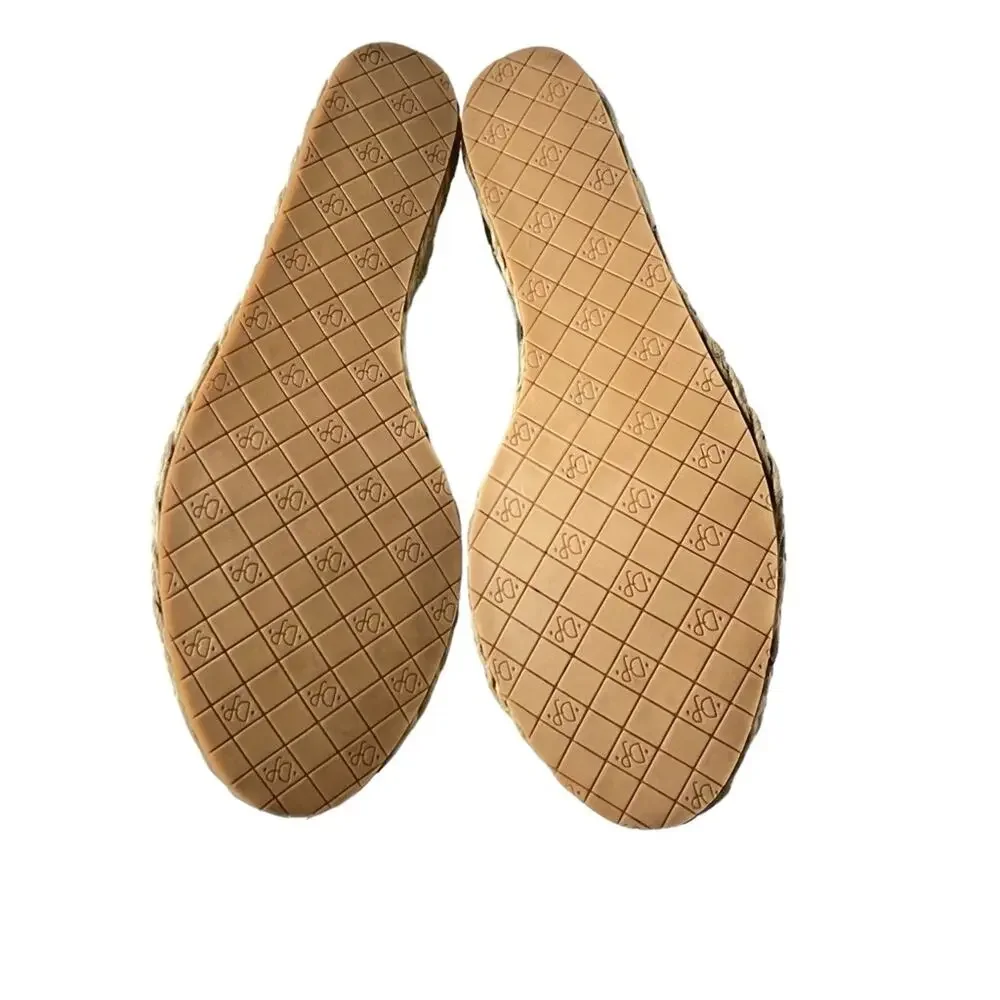 Donald J. Pliner Charlot Peep Toe Espadrille Wedge Heel Sandals Size 6.5 M Shoes